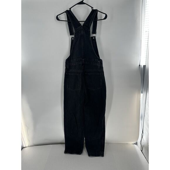 Madewell Straight Leg Overalls Sz XS Lunar Black Normcore Fall Bibs Grunge New - Picture 7 of 16